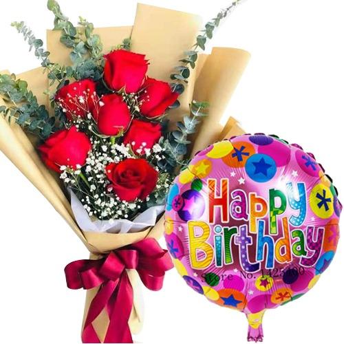 Red Roses and Balloon product1430
